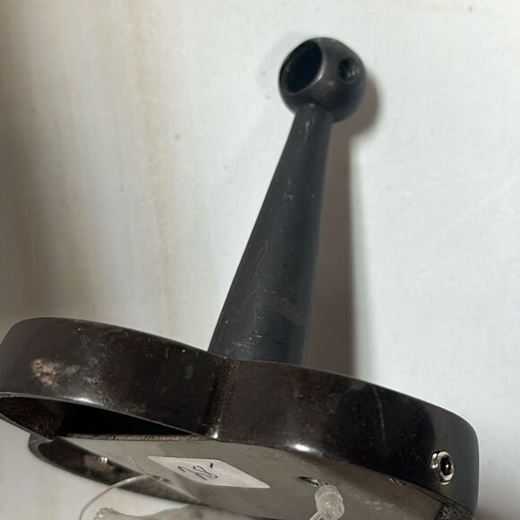 Anthropologie Hardware Hook Hanging Black Ivory Stone Metal Bracket Robe Towel - Picture 5 of 5